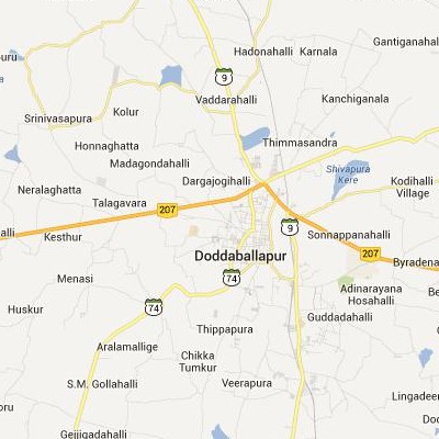 satellite map image of Dod Ballapur( Dod Ballapur,Karnataka ಉಪಗ್ರಹ ನಕ್ಷೆ ಚಿತ್ರ )